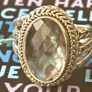 SARDA Sterling Silver Abalone ring